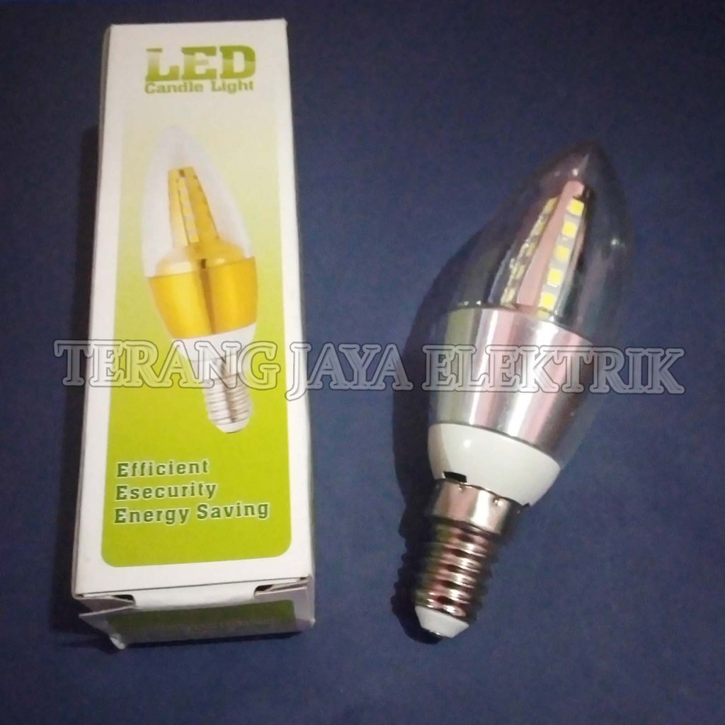 Lampu - Bohlam LED Candle - Hias -Jantung E14 Putih 5 Watt