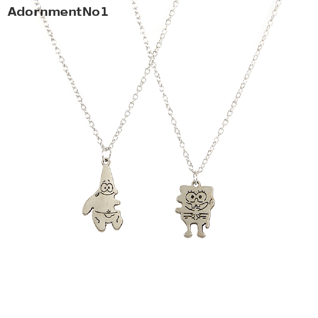 (AdornmentNo1) Kalung Rantai Dengan Liontin Hati Motif Tulisan Best Friends Untuk Pasangan / Sahabat