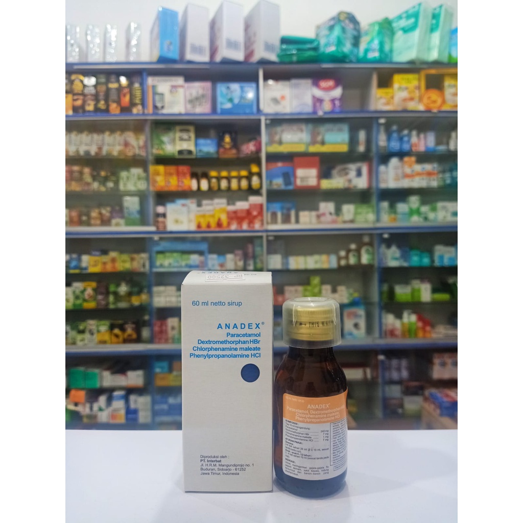 Anadex Sirup 60 ml Obat Demam Batuk Pilek Anak dan Dewasa