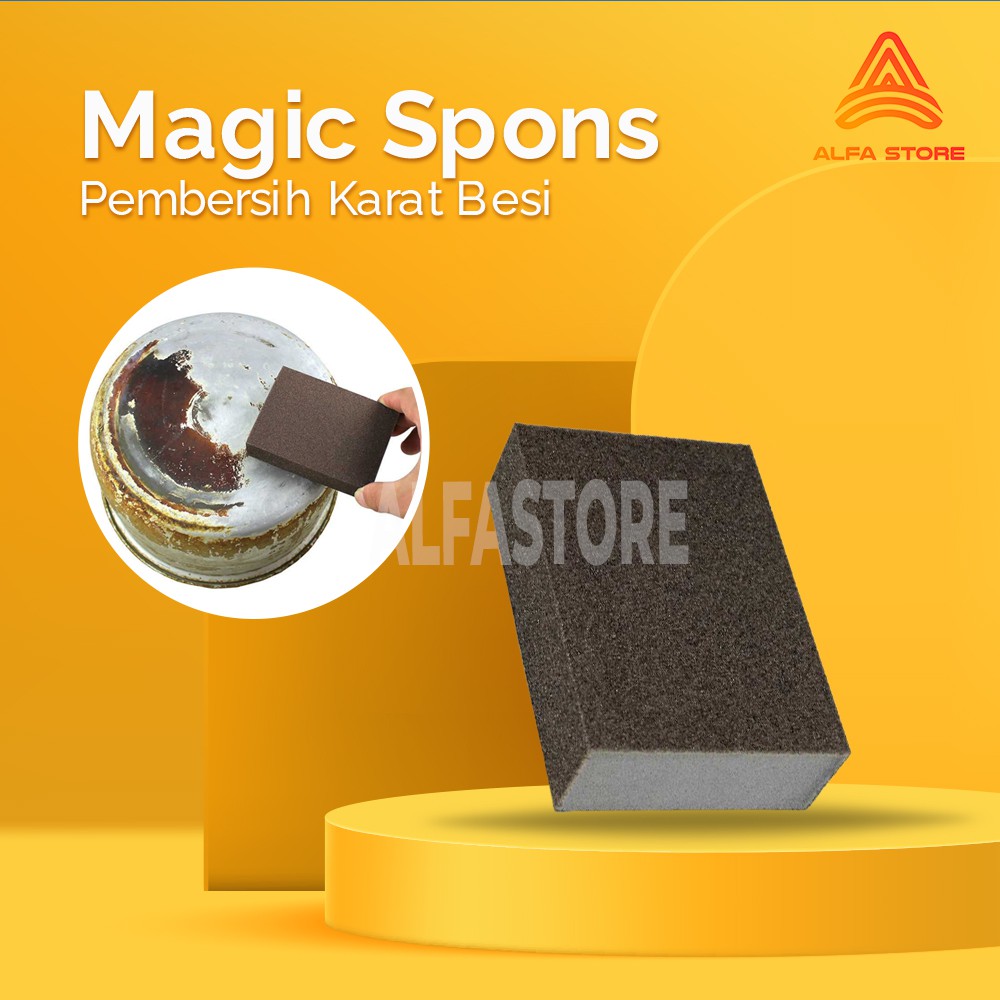 Spons Pembersih Karat Besi Magic Sponge