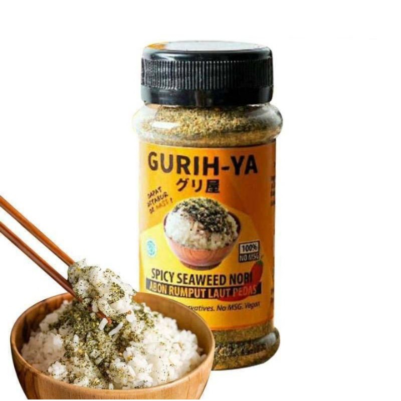 Gurih Ya gurihya seaweed nori seasoning bottle botol 45gr POUCH 25gr BONITO