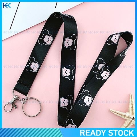 Tali Lanyard Motif Kartun Lucu Untuk Gantungan Kunci / Kartu Id / Pass / Handphone