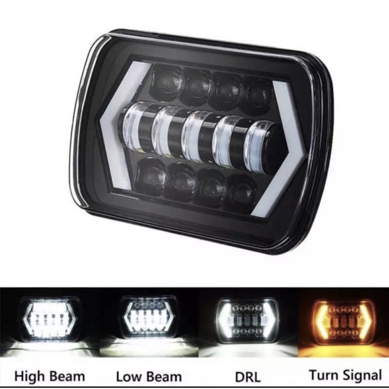 lampu kotak 7 inch sen segitiga