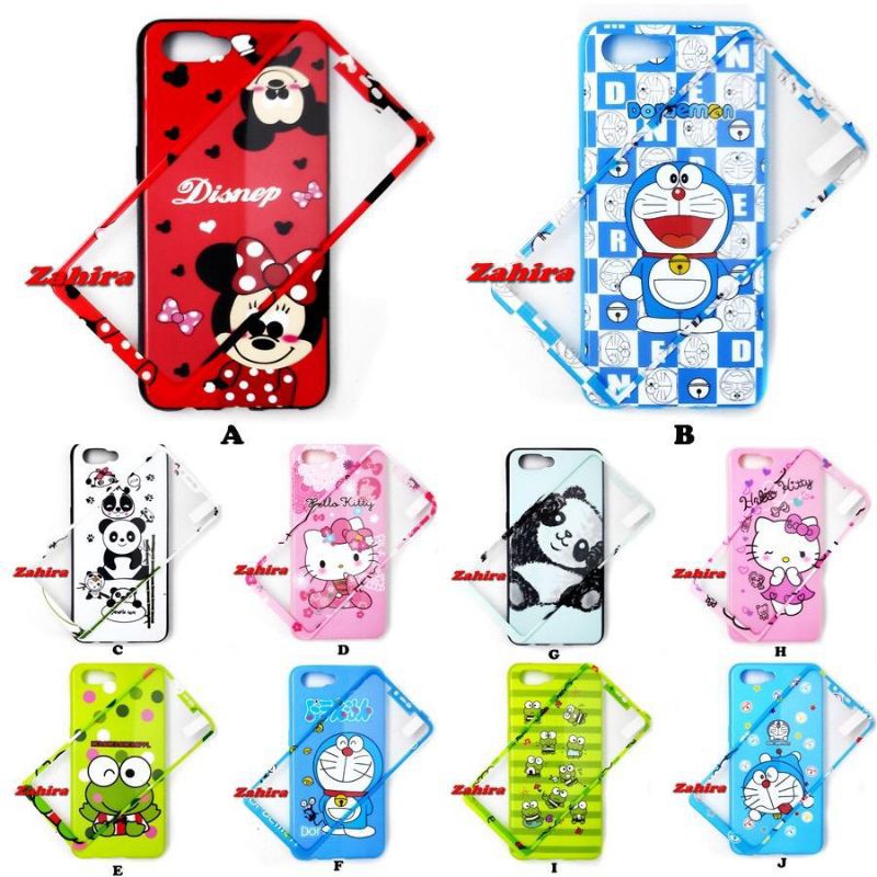 360 Case Jelly Glossy + Tempered For Samsung/Oppo/Vivo/Xiaomi