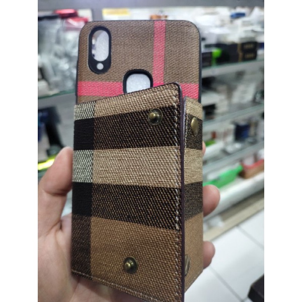 VIVO V11 PRO, V11 Softcase Motif Leather Case Wallet LV 3 Card Slot