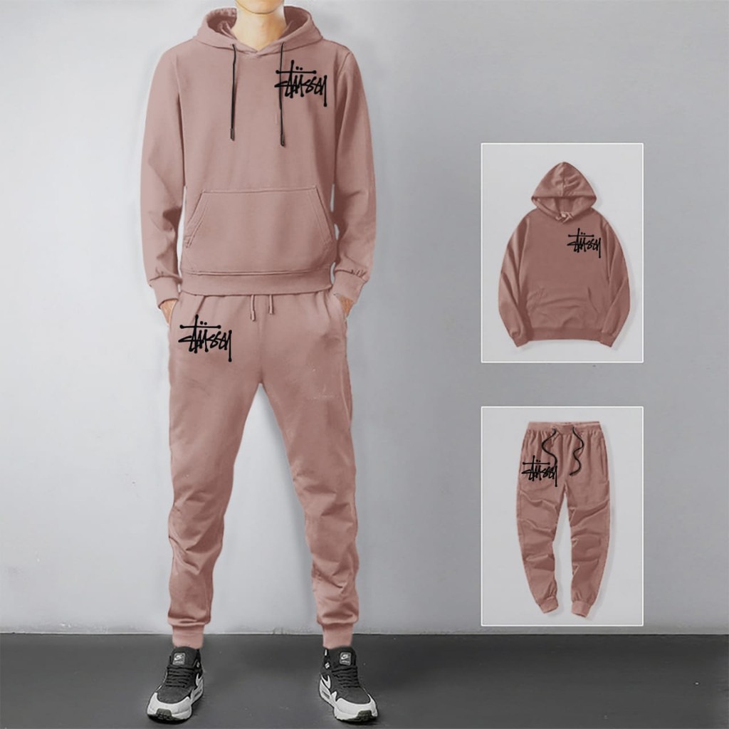 COD/ARPIOS SHOP// KEREN !!! STELAN TUSS SATU SET ( HOODIE + JOGGER ) SETELAN PRIA WANITA