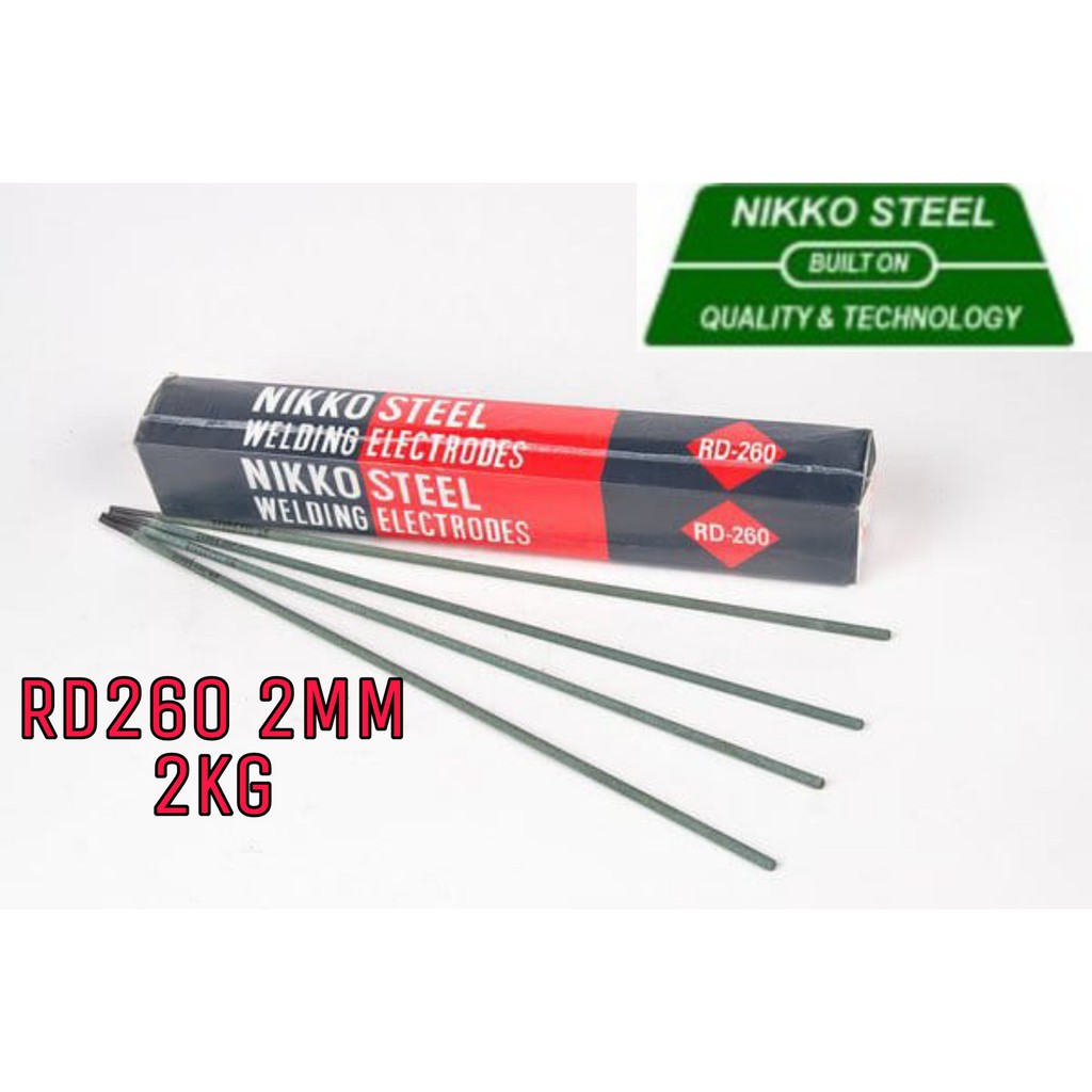 NIKKO STEEL Kawat Las RD260 RD-260 2.0mm X 300mm Isi 2Kg