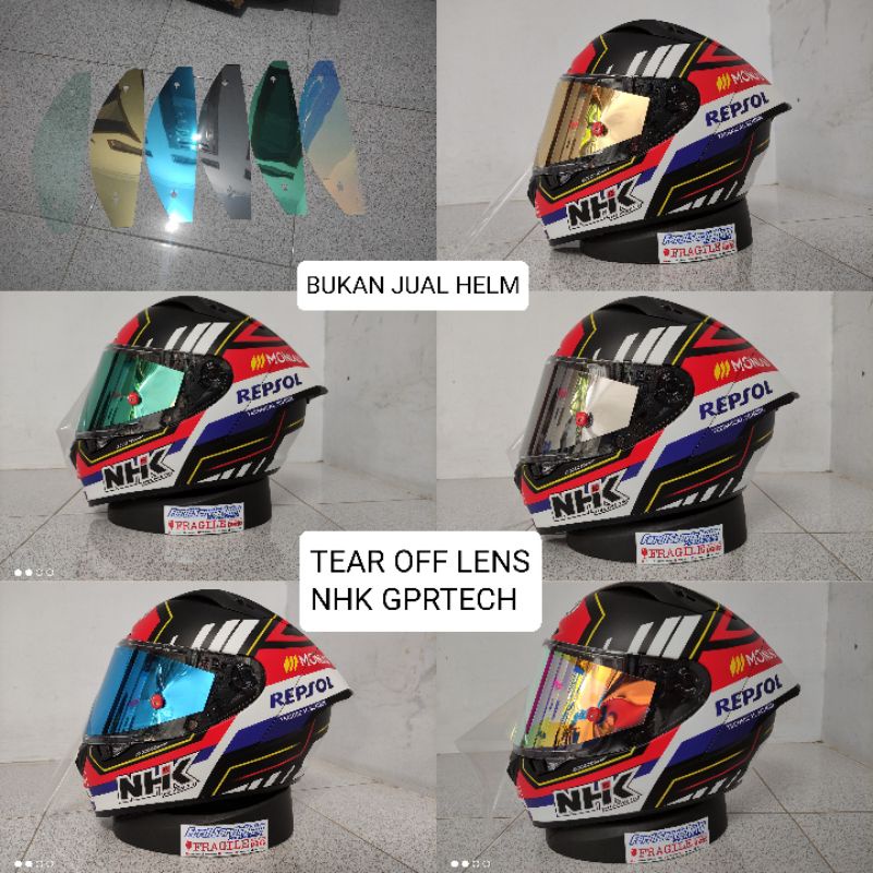 TEAR OFF NHK GPR TECH STREET CLEAR RACE PREMIUM | TEAROFF NHK GPRTECH BENING TRANSPARAN | BUKAN JUAL