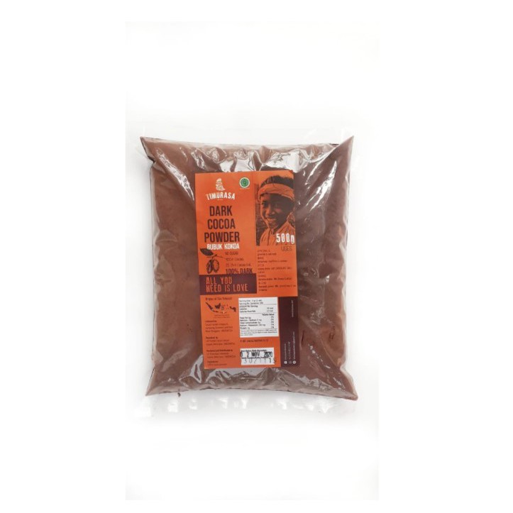 Timurasa Dark Cocoa Powder 500gr - Bubuk Kakao Hitam - Coklat Bubuk