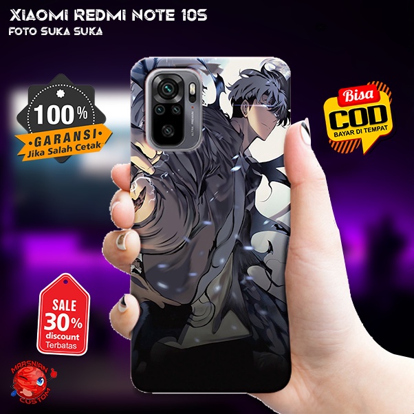 Case Custom Xiaomi Redmi Note 10s Kualitas High Grade Anime / Banyak Pilihan Bahan / Luxury Glass Ca