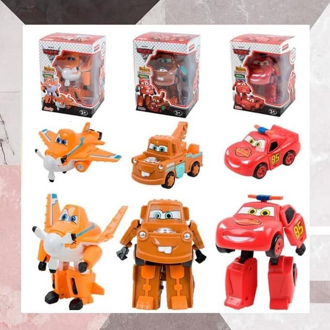 Mainan anak Robot Transform MCQUEEN Serial Cars - 168-5S