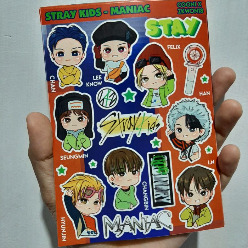 Sticker STRAY KIDS MANIAC Chibi Fanart zkwon18