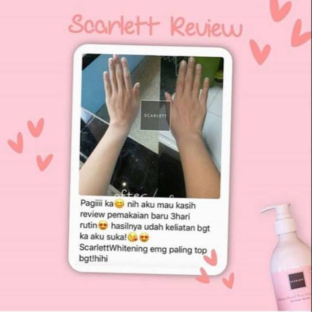 SCARLETT WHITENING BODY LOTION BY FELICYA ANGELISTA / LOTION SCARLETT PEMUTIH BADAN PREMIUM