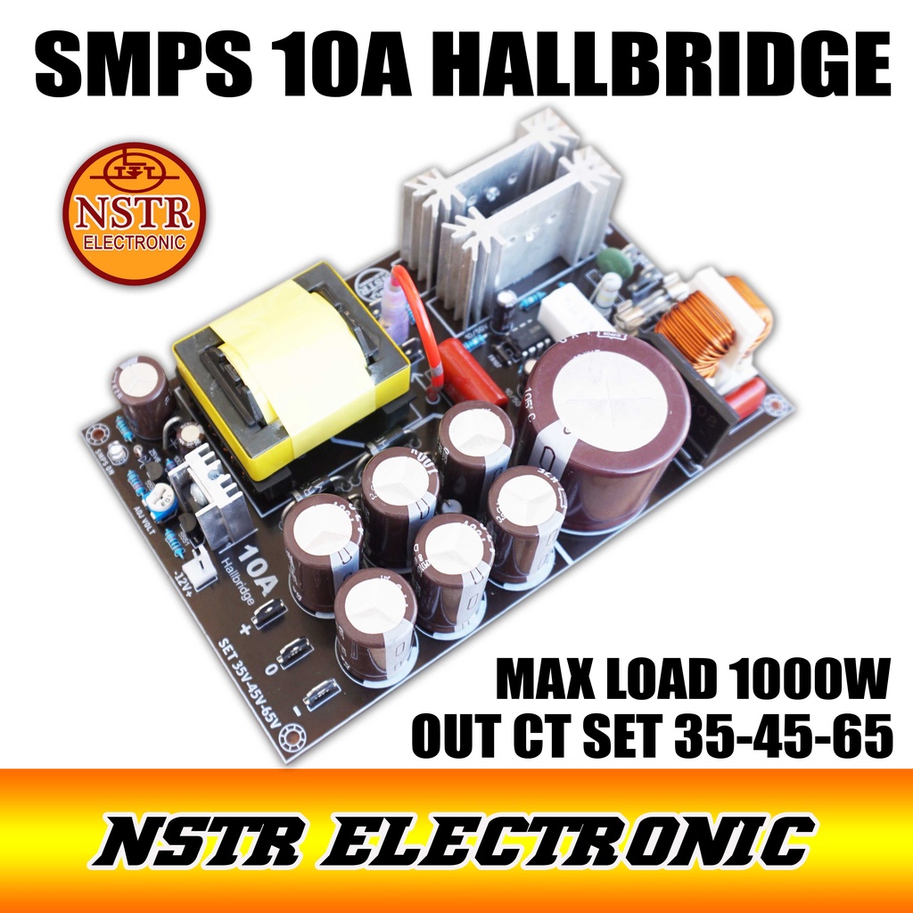 Smps 10A hallbridge out bisa pindah dari 35v-45-65v