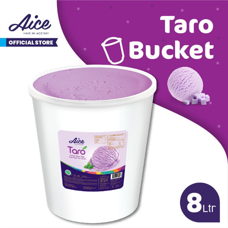 

Aice rasa taro kemasan ember 8 liter