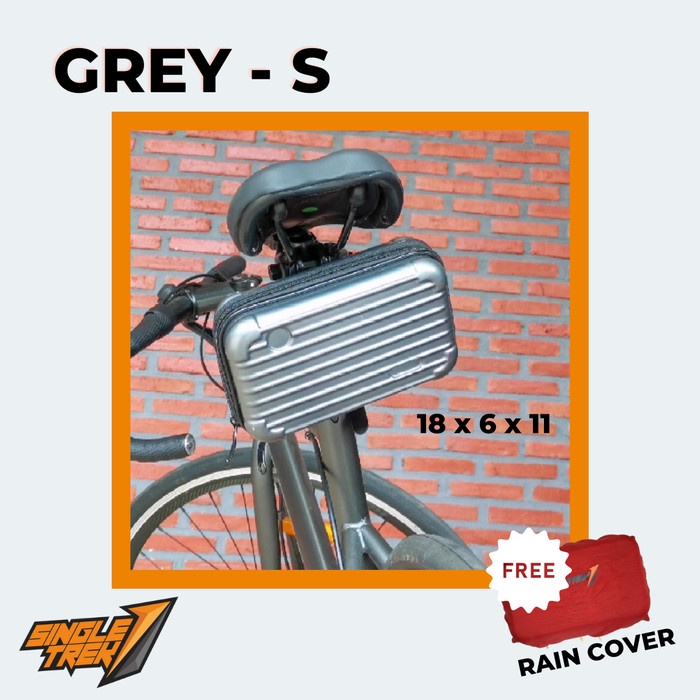 Tas Koper Sepeda Anti Pecah Mini Handlebar atau Bawah Sadel Grey