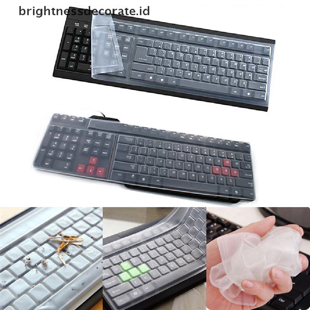 [birth] New 1PC Universal Silicone Desktop Computer Keyboard Cover Skin Protector Film Cover [ID]