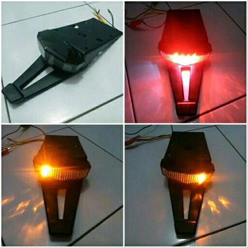 Lampu Stop - Klx 150 - Dtracker - Trail - Stoplamp Led 3 In 1 - Buntut Spakbor Belakang