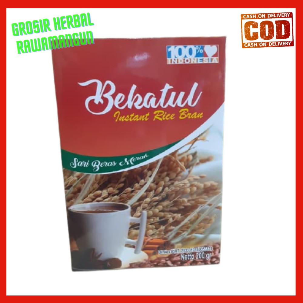 Bekatul Instan Beras Merah Rice Bran netto 200 gr