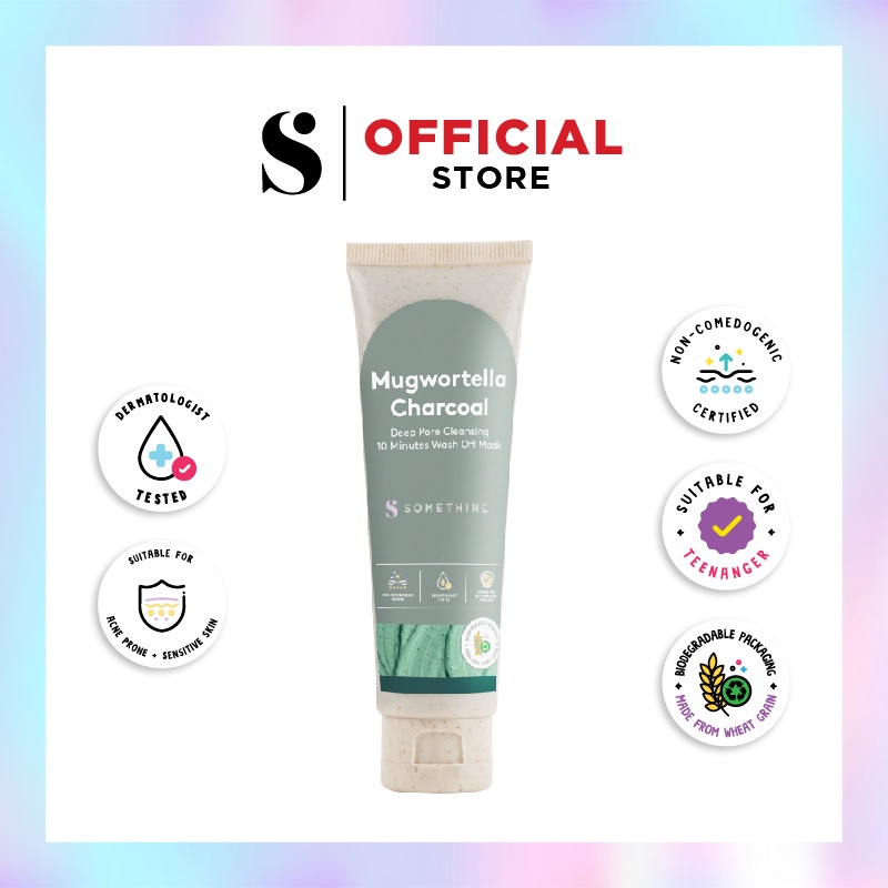 SOMETHINC Mugwortella Charcoal Deep Pore Cleansing 10 Minutes Wash Off Mask - JB