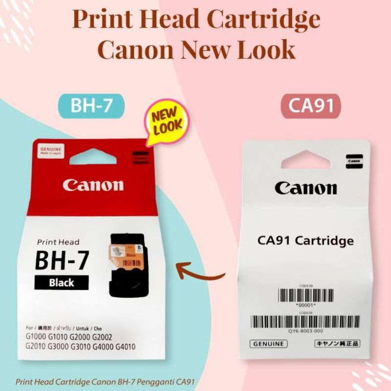 Printhead Cartridge Canon BH7 BH 7 BLACK pengganti print head CA91 CA 91 ORIGINAL