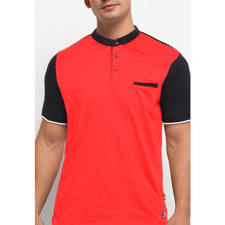 BAJU KAOS POLO PRIA CARDINAL ORIGINAL CASUAL LENGAN PENDEK MERAH CA15