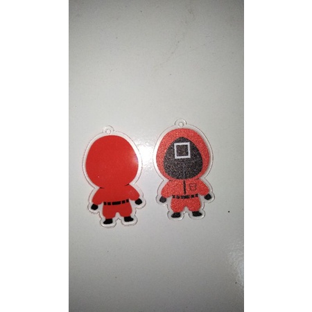 Ganci Keychain Akrilik SQUID GAME GUARD