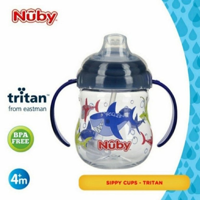 NUBY Tritan Spout Weighted Cup Baby Training Cup Tempat Minum Bayi