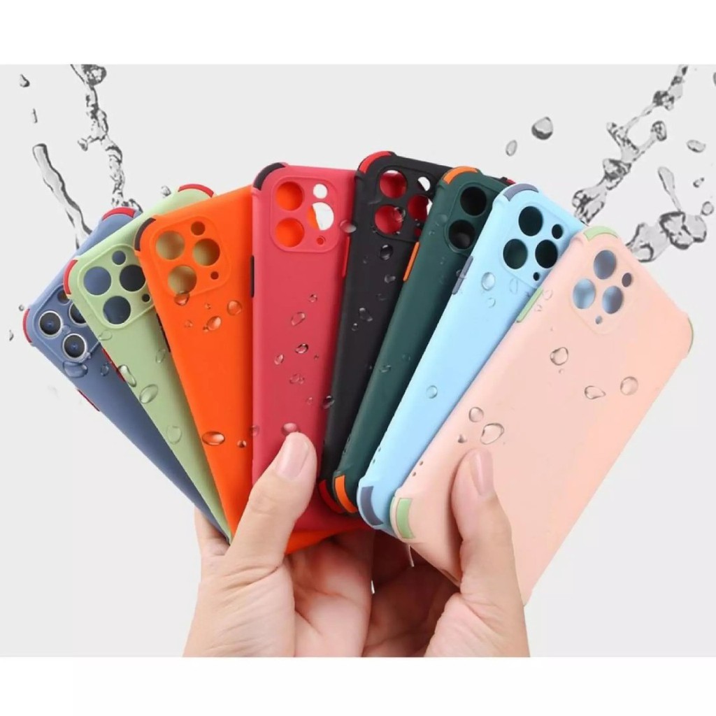 Softcase VIVO Y17 Y91 Y20 Y30 Warna Candy Anti Crack Lensa Protector Silicone Cover Soft Anti-Drop