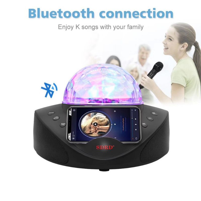 Speaker SDRD 308 Speaker Karaoke Bluetooth Lampu Disco