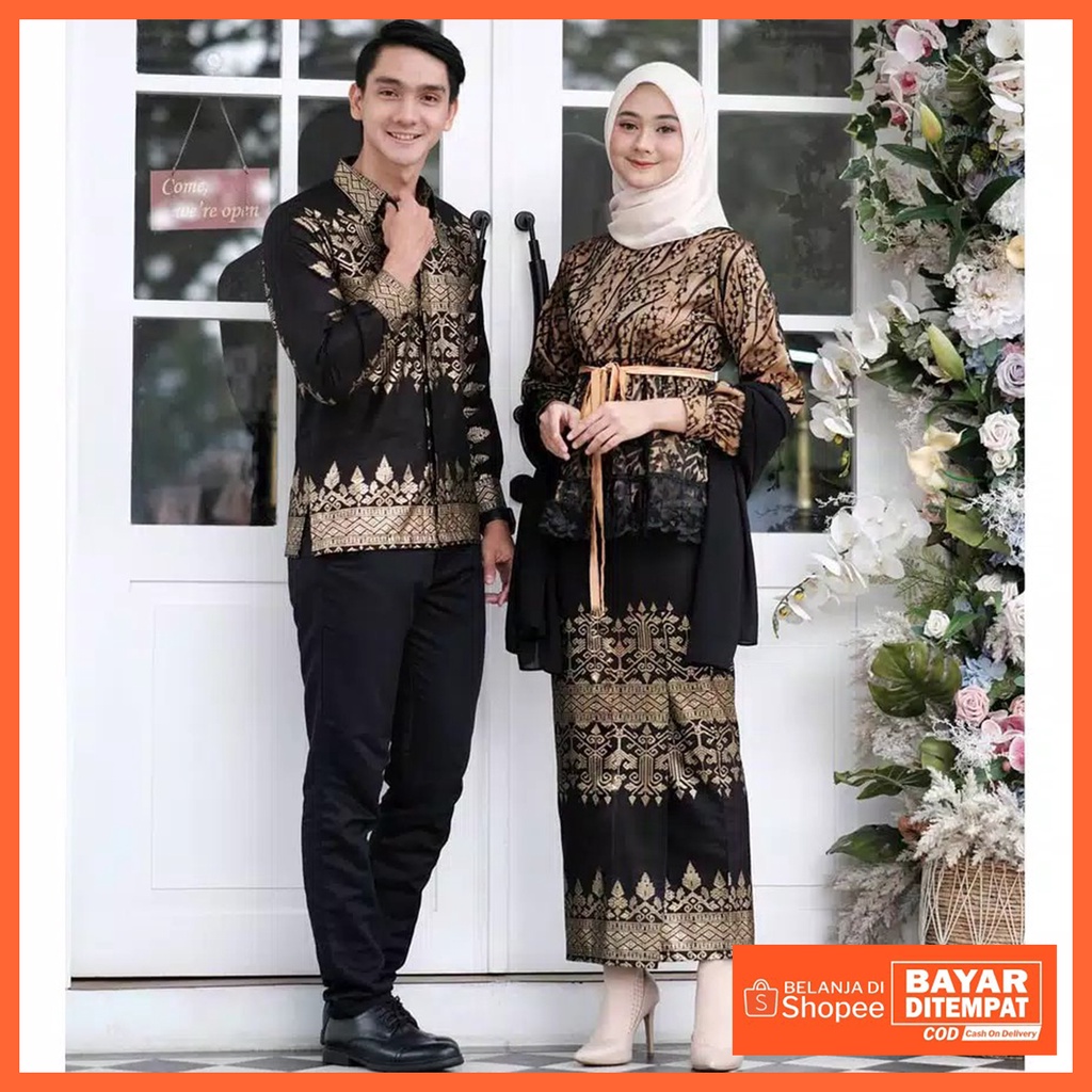 Maura Couple - Sania Ruffle Batik Couple ori Ndoro jowi DNT Garansi Termurah Shopee - NELLA COUPLE