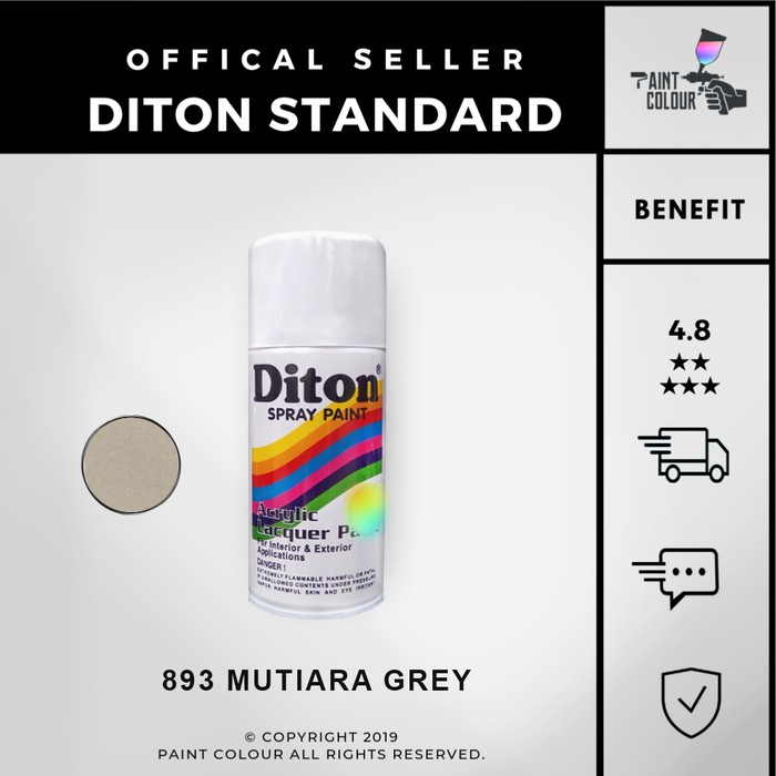 Diton 893 Mutiara Grey Cat Semprot/Pylox/Samurai Motor/Helm/Gundam