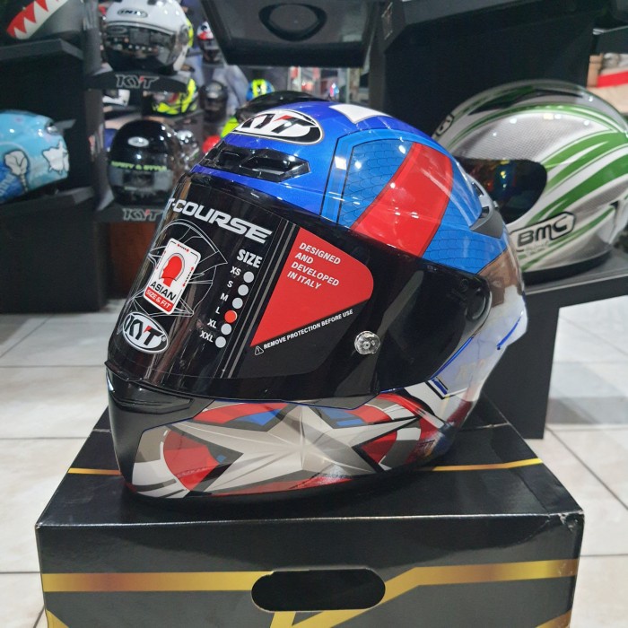 Kyt Tt Course Marvel Captain America/Helm Tt Course Captain America Termurah