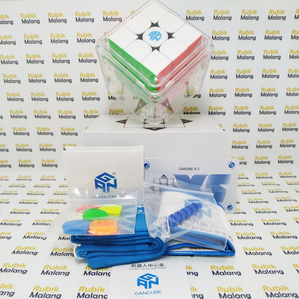 RUBIK MURAH 3x3 GAN 356XS FLAGSHIP OF MAGNETIC STICKERLESS RUBIK ORIGINAL SPEED CUBE