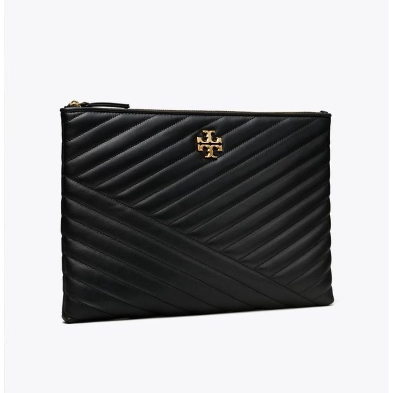 Tory Burch Kira Chevron Pouch Black