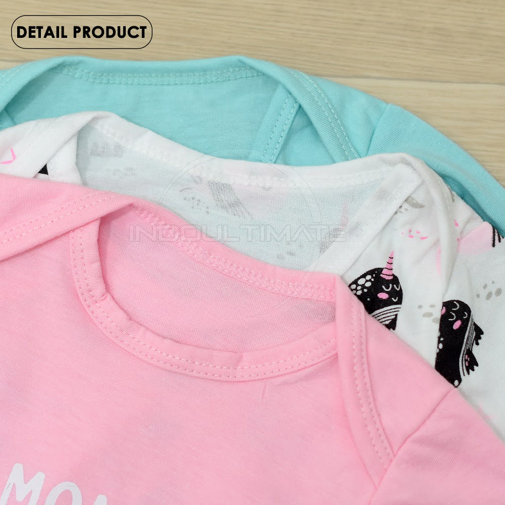 3in1 Jumper Bayi BABY LEON 0-12 bln Jumsuit Bayi Cotton lengan panjang SERI-SK01 Sleepsuit Baju Bayi