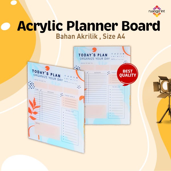 

[RESTOCK] Acrylic Planner Board - A5 (15 x 21cm)