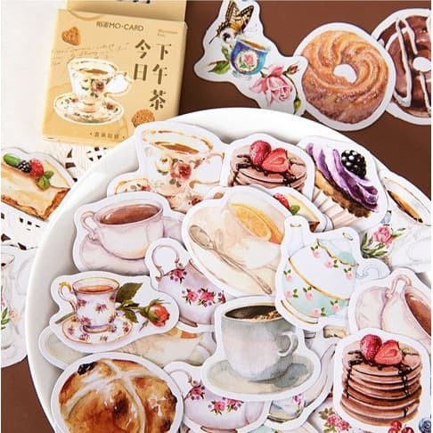 Label Stickers - Afternoon Tea (45pcs)