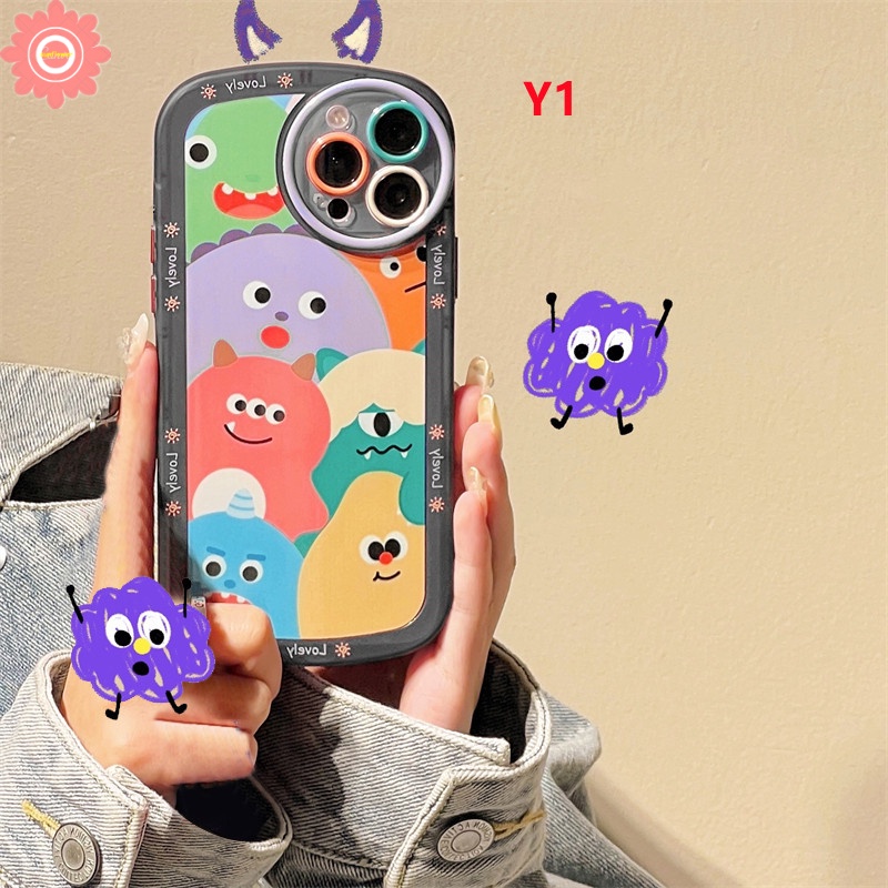 Soft Case TPU Motif Kartun Monster Untuk Samsung A51 A50s A53 5G A20s A03s A02s A30s A52s A32 A12 A03 A50 A13 A52 A31 A33 A22 M22