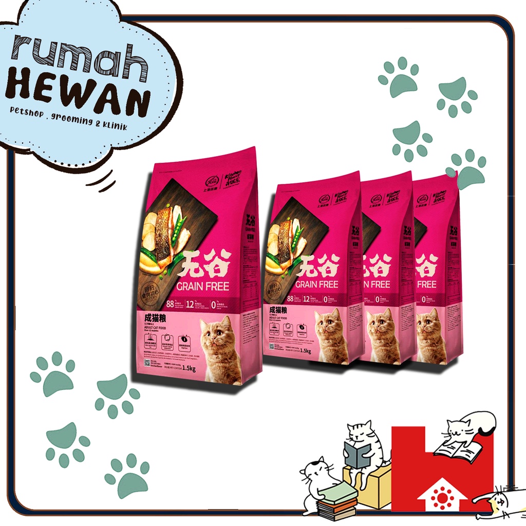 Kitchen Flavor Adult 1,5Kg Makanan Kucing kering Freshpack Flavor