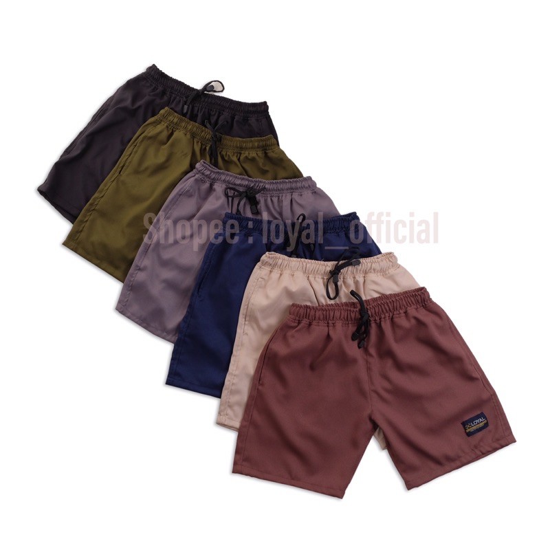 Loyal Celana Pendek Cowok Pria Boardshort Katun Premium M L XL