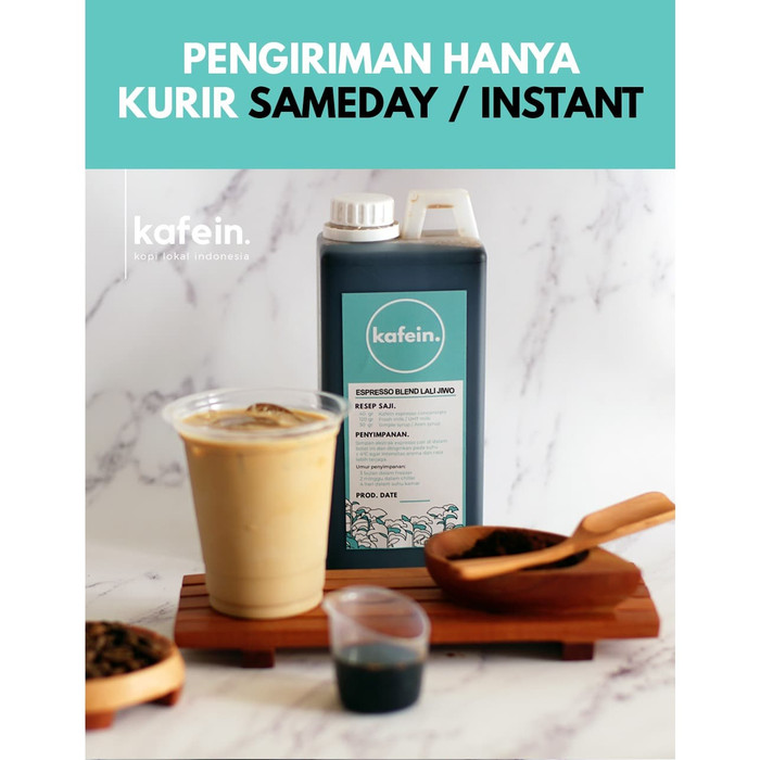 

TERBARU [GRAB/GOJEK] PREORDER Espresso cair Kafein 1 Liter - Sriwijaya