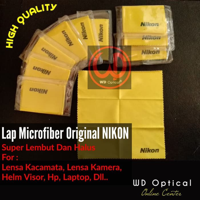 berkualitas Kain Lap Microfiber Original Nikon - Kain lap kacamata - Lensa kamera