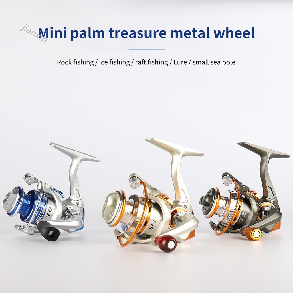 [Jianxin] Reel Pancing Praktis Bahan Stainless Steel Tahan Air Reliable