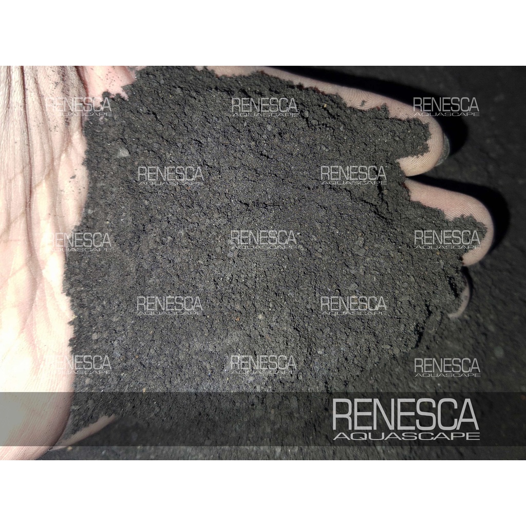 Pasir Malang Hitam No 0,5 ` 1 Kg - Pasmal Halus Media Aquascape Aquarium