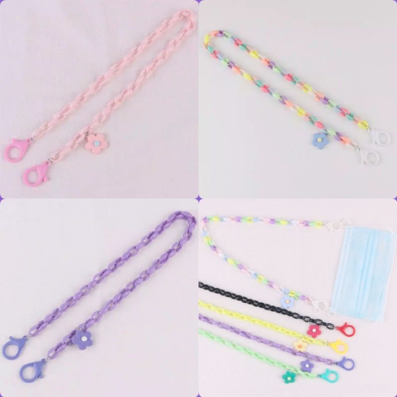 Rantai Tali Masker/Tali masker rantai/tali masker korea/tali masker cewek/tali masker anak