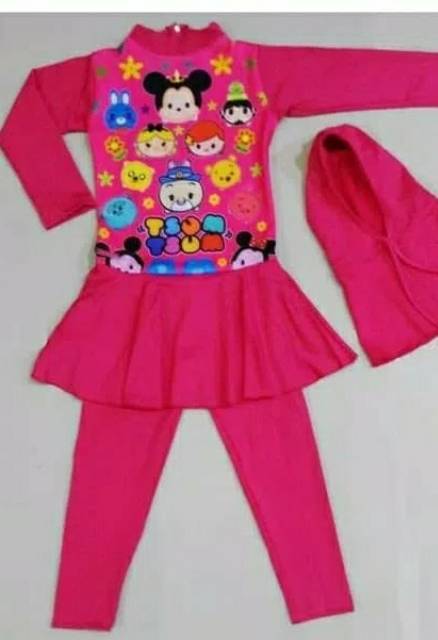 SWIMSUIT BAJU RENANG ANAK PEREMPUAN MUSLIMAH SD/TK MUSLIM SIZE M - XL BEN'S / KENK ORI ORIGINAL