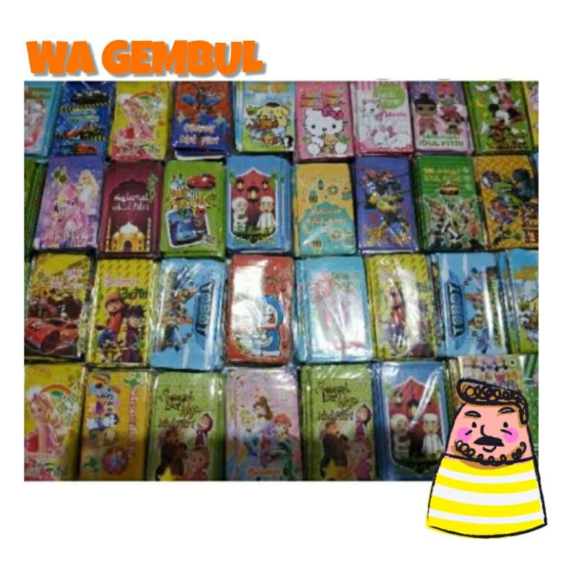

WA GEMBUL amplop angpau lebaran Murah 1000/pack isi 10lmbr