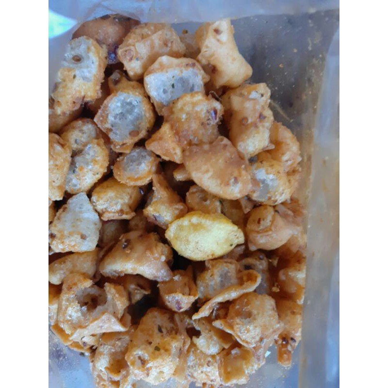 

Siomay kering asin pedas daun jeruk