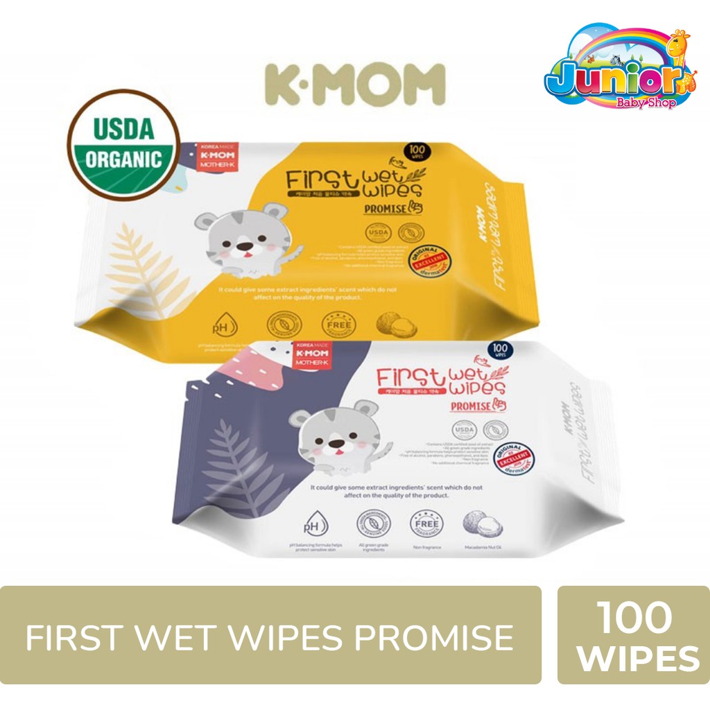 K-MOM First Wet Wipes 100pcs Promise